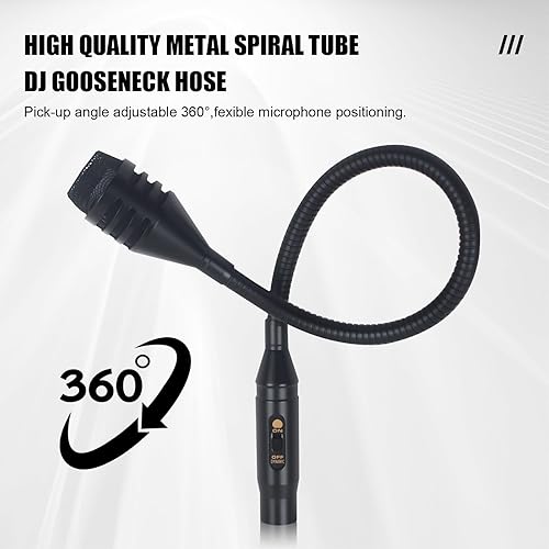 Miniatura 4 de D2 Flexible Profesional Dinámico Bob Barker Micrófono con conmutación para videoconferencia, canto, karaoke DJ mezclador de disco dedicado KTV Bar