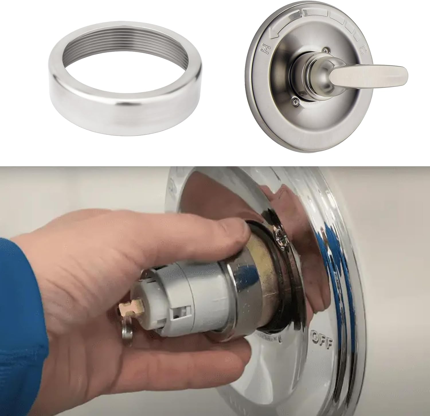 RP22734 Replacement Faucet Bonnet Nut for Delta R10000 Shower Valve, Shower Faucet Cartridge Bonnet