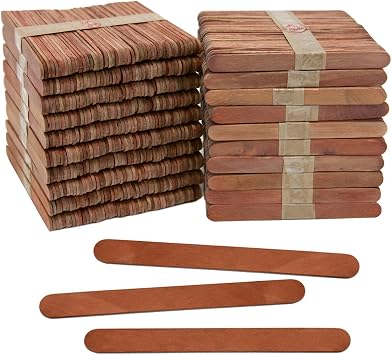 4.5 Inch Popsicle Sticks, Brown, 1000 Pack