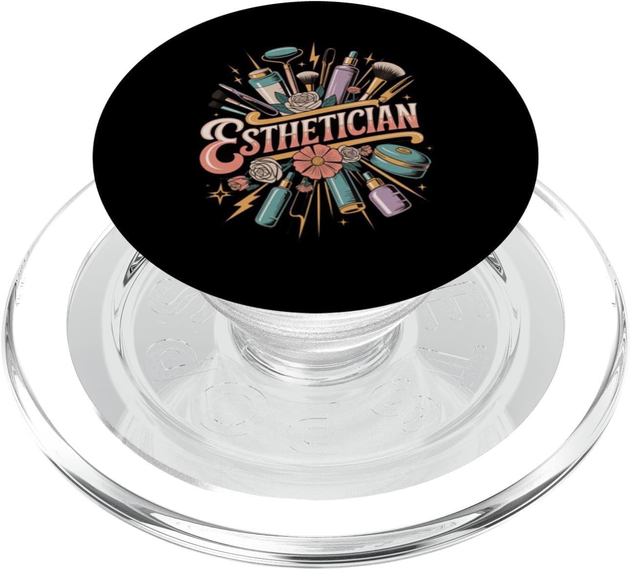 Esthetician Retro Skincare Beauty Design PopSockets PopGrip for MagSafe
