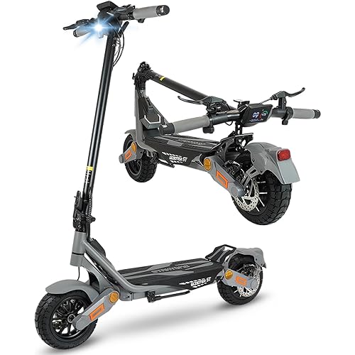 Fast Electric Scooter Adults, 1200/1600/5600W Dual Motor, 35/45/50 Miles Long Range,35/45/50 MPH Top Speed, 10/11" Off-Road Tires E Scooter, Foldable EScooter for Adults and Teens with Dual Suspension
