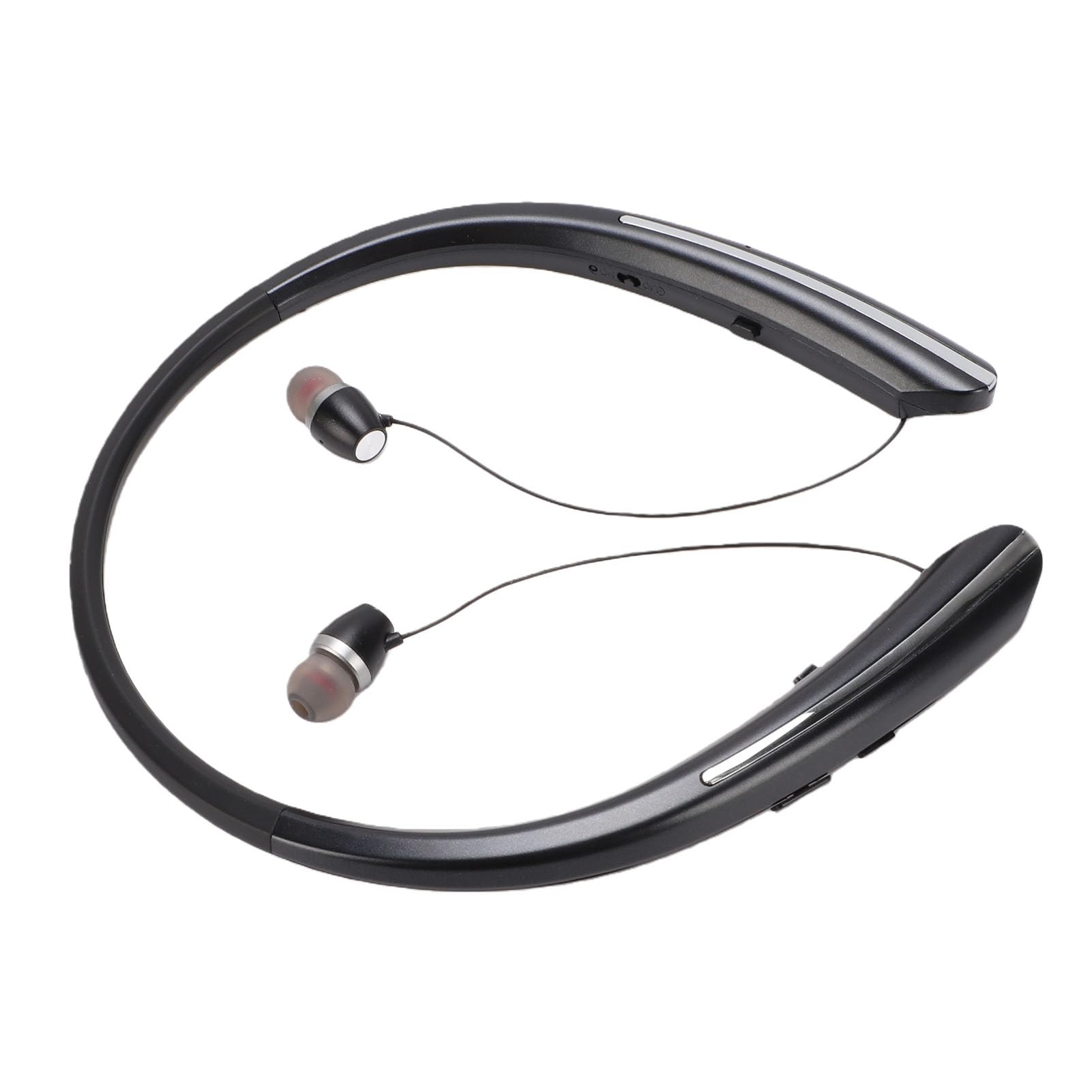 Matybobe Cuffie Neckband IPX5 Antitraspirante, Batteria 24 Ore per (Black)
