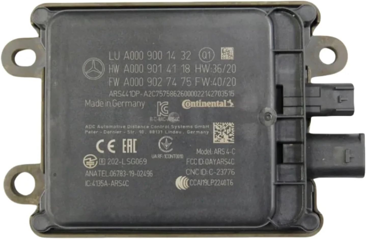 ACC Radar Sensor Fit For Benz C S206 Distance Radar Sensor A0009001432 A000 900 1432 Easy Installation