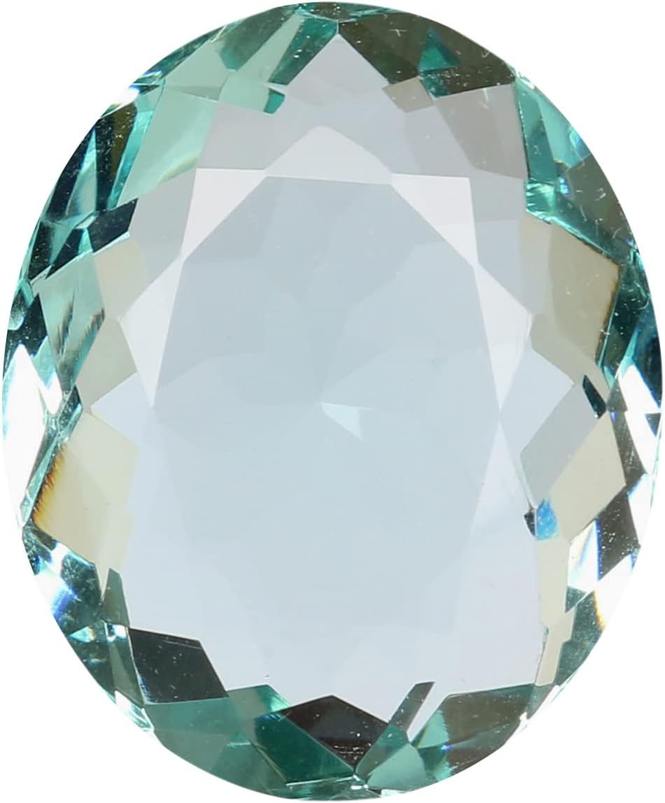 REAL-GEMS Finest Oval Cut Sky Blue Aquamarine Loose Gemstone Perfect for jewlery Making 60-70 Ct. Approx