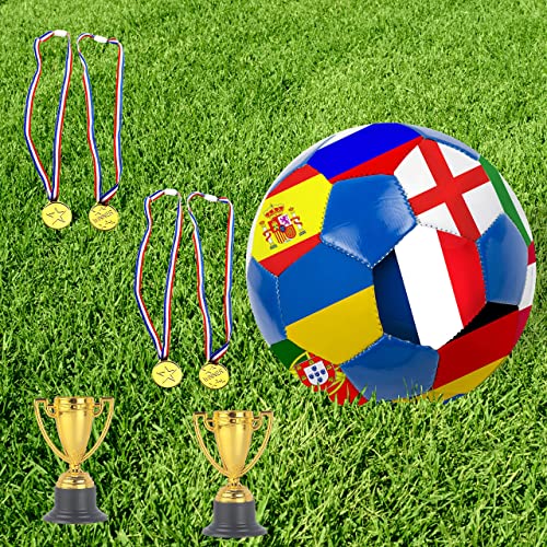 Jiejoys 30 Pcs Trophies And Medals Set,12Pcs Gold Plastic Trophy Cup And 18 Pcs Winner Medals For Kids Sports Awards, Party Favors For Boys And Girls,Prizes, Events. #TOP7