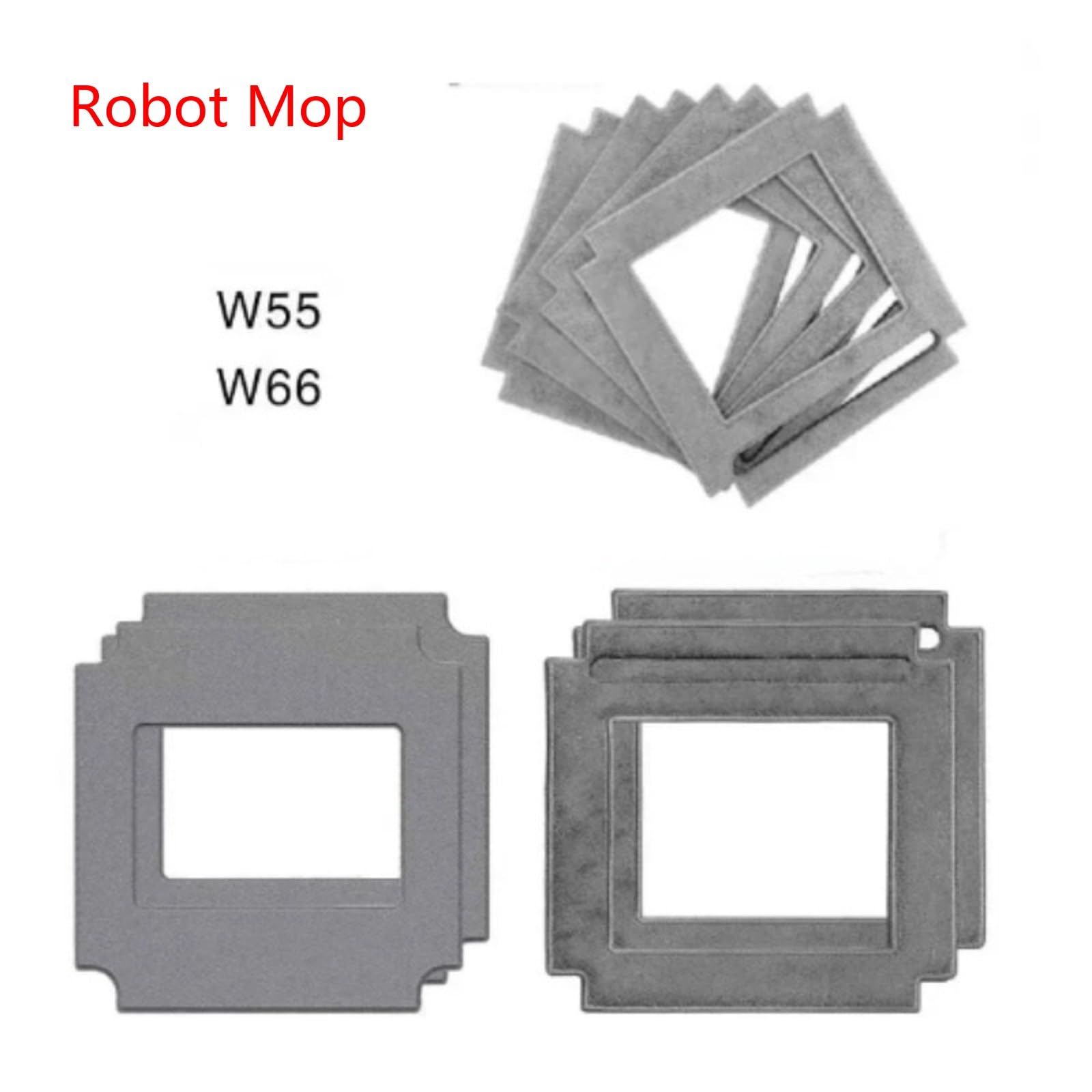 Panno for Robot for La Pulizia Dei Vetri, Compatibile Con HUTT, W66 W55 Speciale, Straccio for Robot for La Pulizia Dei Vetri(W55)
