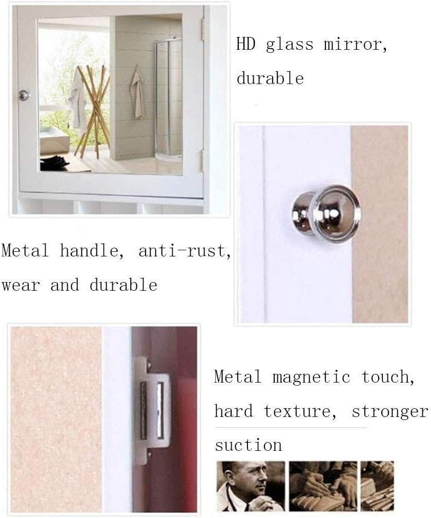 Bathroom Cabinet,Cabinets Bathroom Decorative Wall Cabinet Towel Rack Bathroom Vanity Storage Cabinet Bedroom Wall Mirror Makeup Mirror Multipurpose S