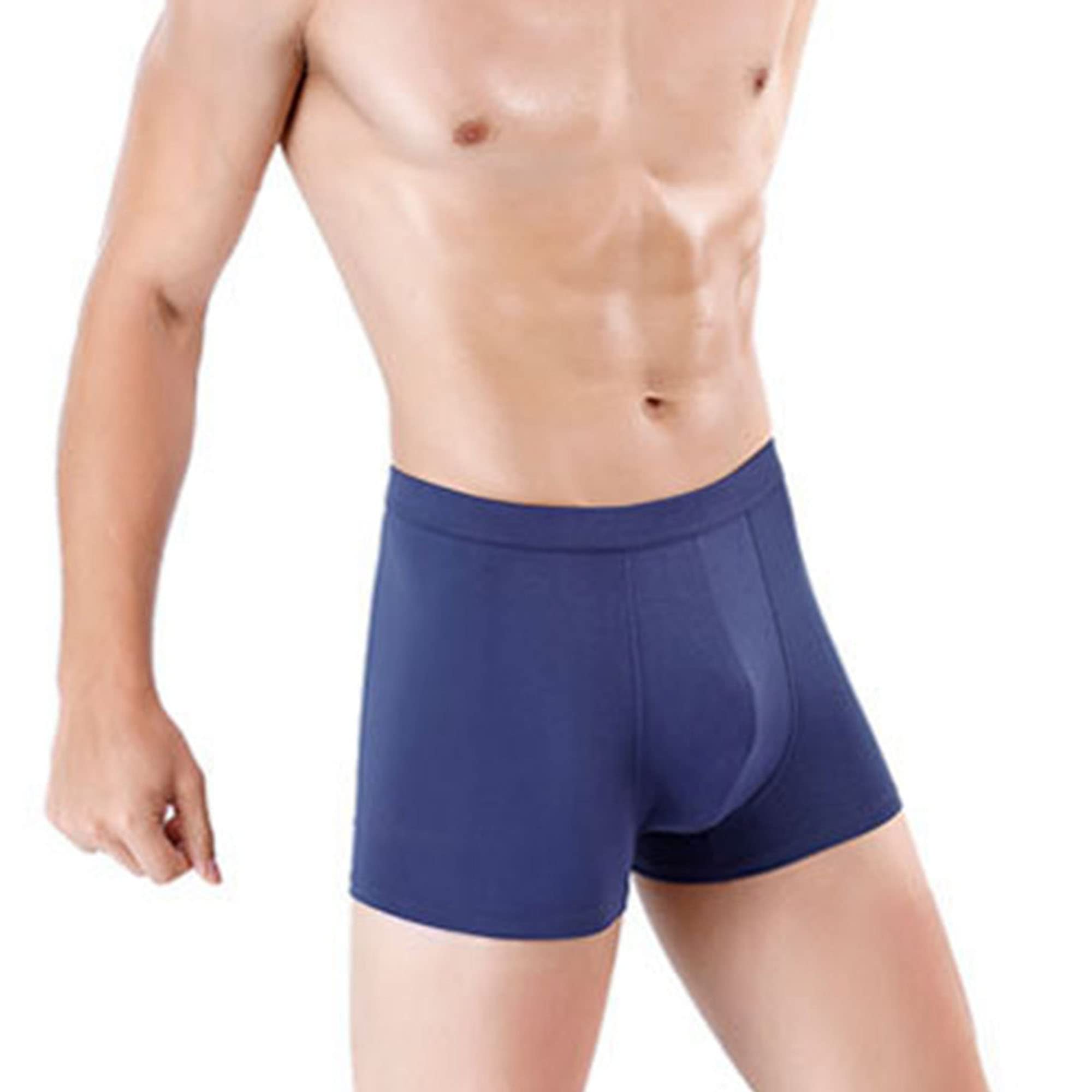 JEShifangjiusu Calzoncillos tipo bóxer para hombre, transpirables, absorben la humedad, paquete de 3