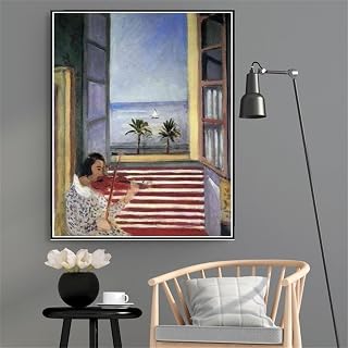 Young Woman Playing Violin Painting by Henri Matisse Diamond Painting Kits for Adults Diamond Art 5D Paint with Diamonds,DIY Painting Kit Paint by Number Birthday Gifts