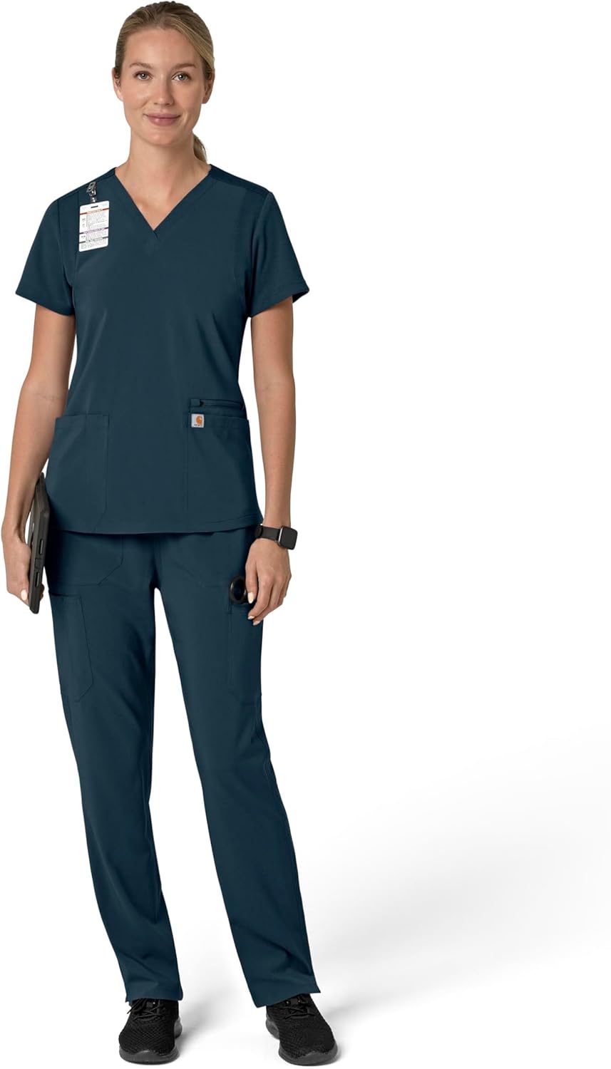 Carhartt Scrubs C13210 Women's Force® Cross-Flex Modern Fit Flex Panel - Image 4