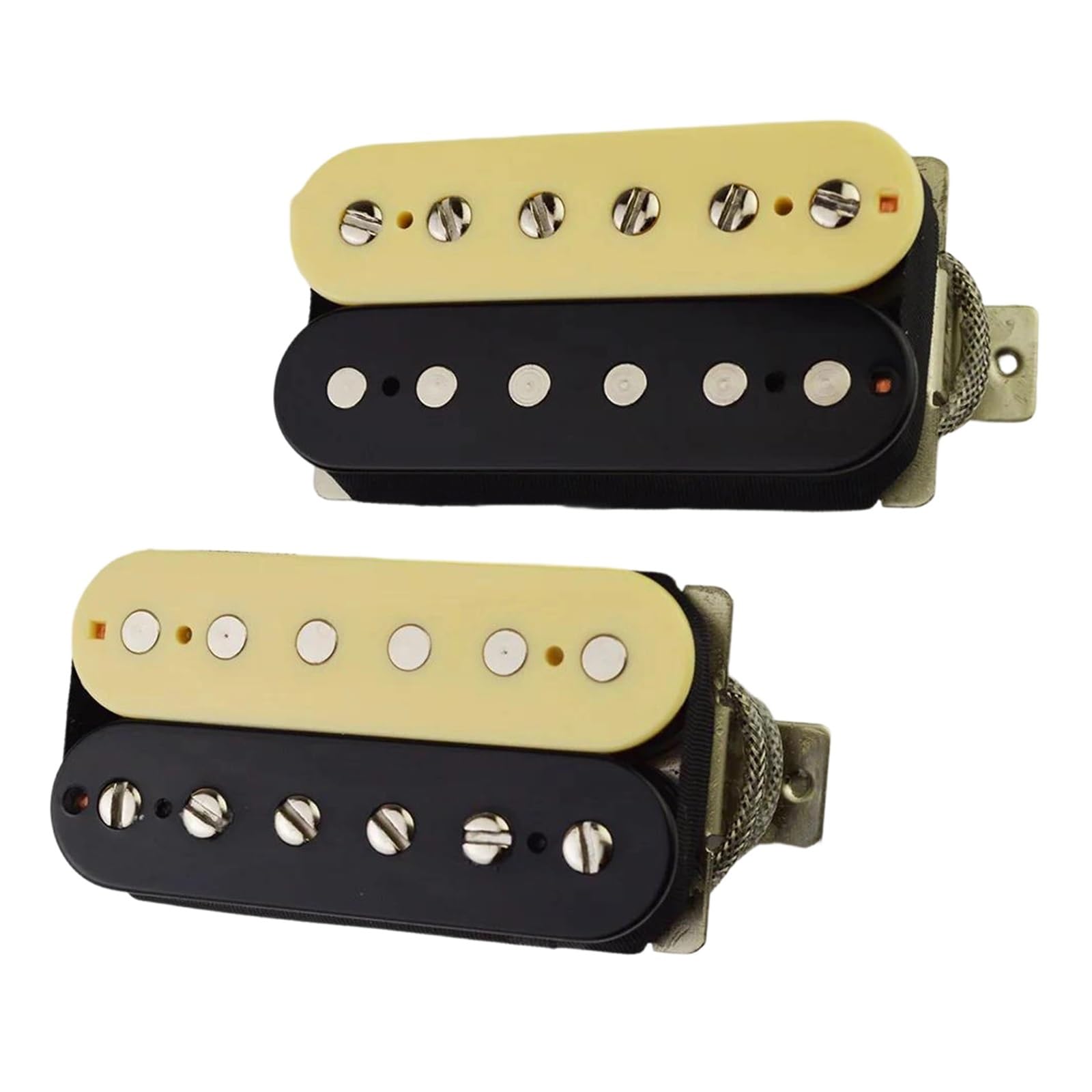 Alnico II Magnet Humbucker Pickup 50mm Pitch Geflochtenes Kabel Für E Gitarren(3/4)