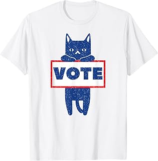 Vote Cat Funny Voting Election T-Shirt
