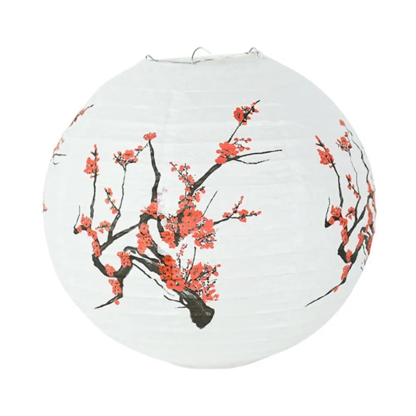 10Pcs Festival Party Paper Lantern Lampshade Flower Round Lamp for Party(Color2)