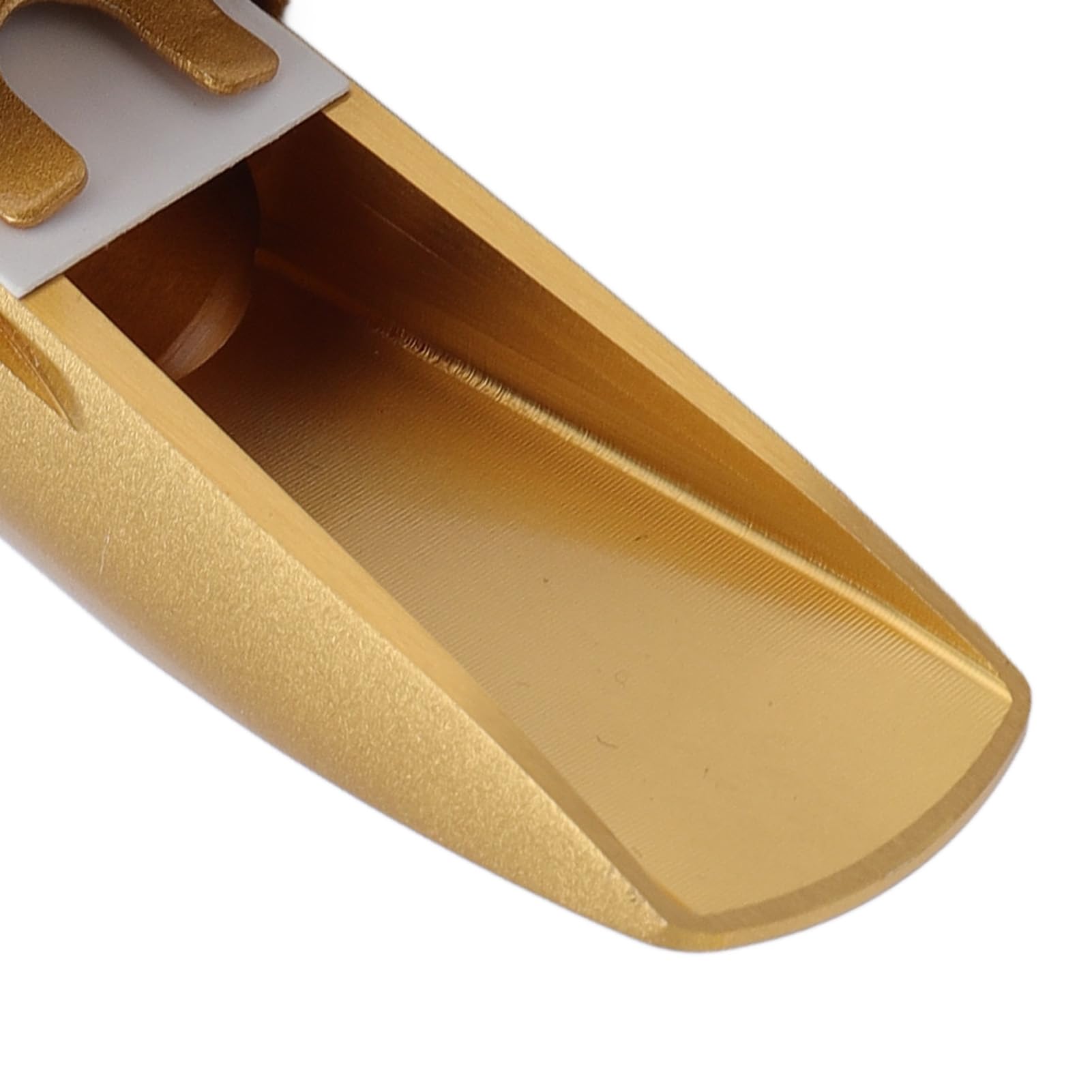 Sassofono Tenore in Ottone Bb Bocchino, Bocchino per Sassofono Tenore Placcato Oro Satinato Misura 7, per Musicisti con Tono Ricco e Volume Potente