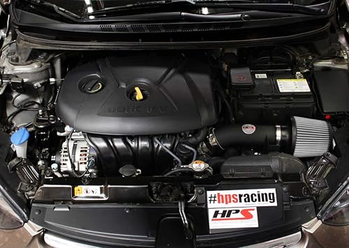 Miniatura 2 de Kit de admisión de aire Shortram negro + protector térmico Cool Ram compatible con Hyundai Elantra 1.8L 2011-2016, 827-538WB