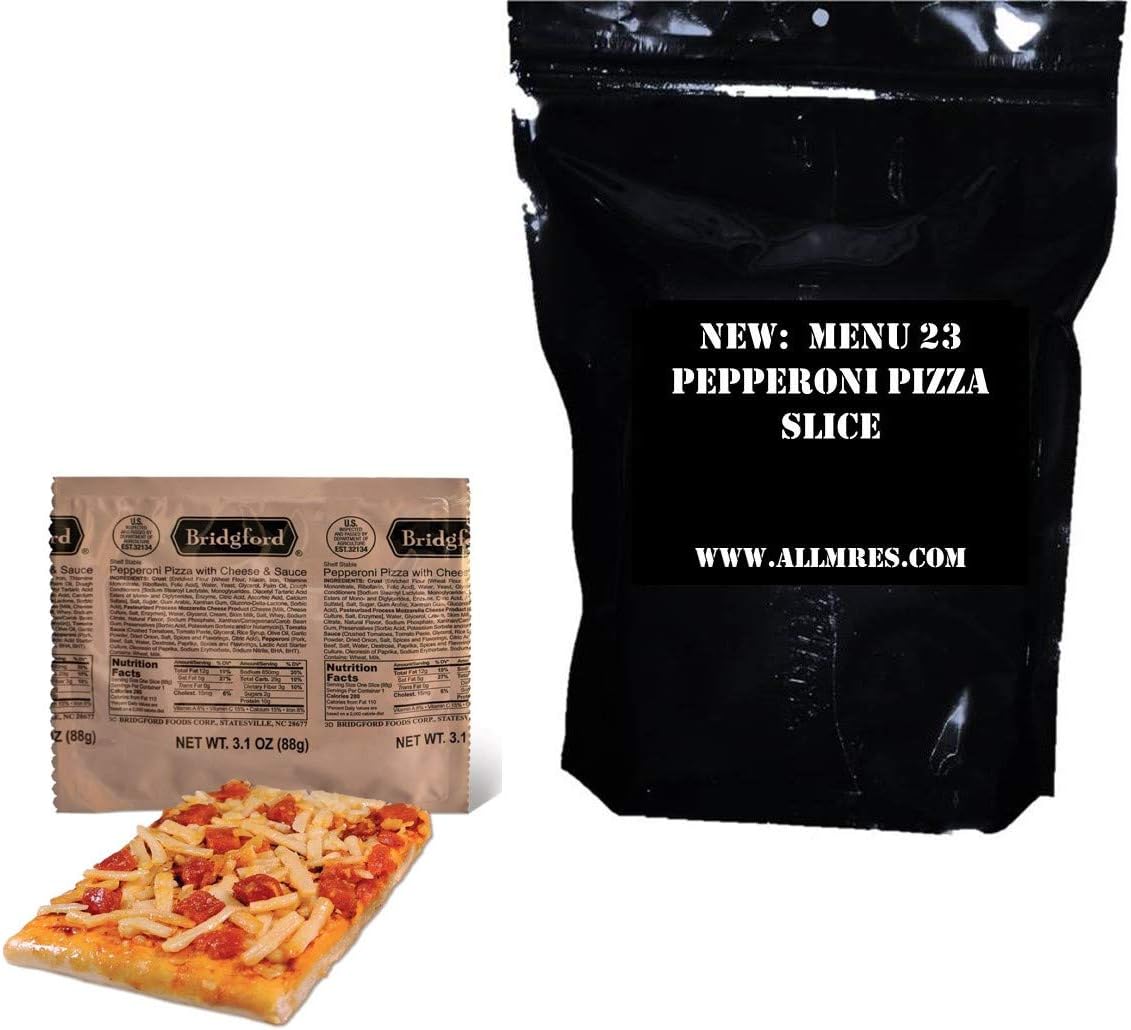 US Military Pepperoni Pizza MRE - Full Meal (Menu 23) Customized