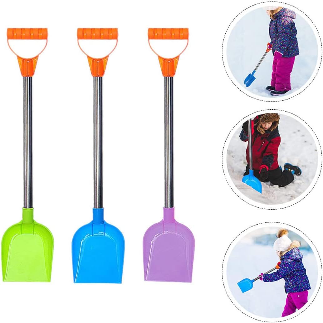 HEMOTON 2sets 3pcs Trowels for Durable Winter Snow Shovels with Handle Lightweight and Portable and Activities Random Color Random Color 3pcs*2