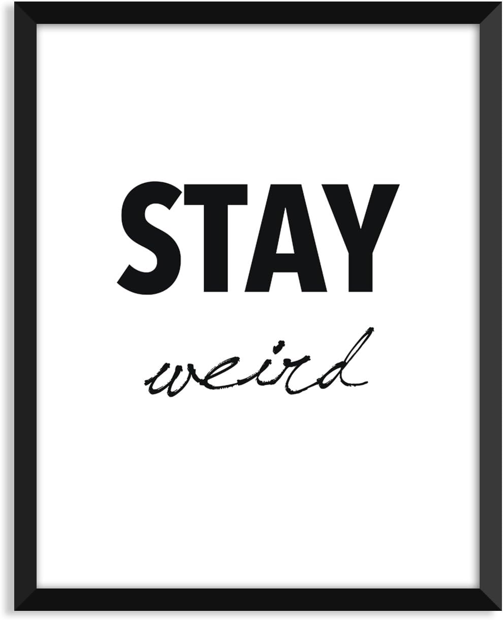 Amazon.com: Serif Design Studios Stay Weird, Bold-Cursive, Black and ...