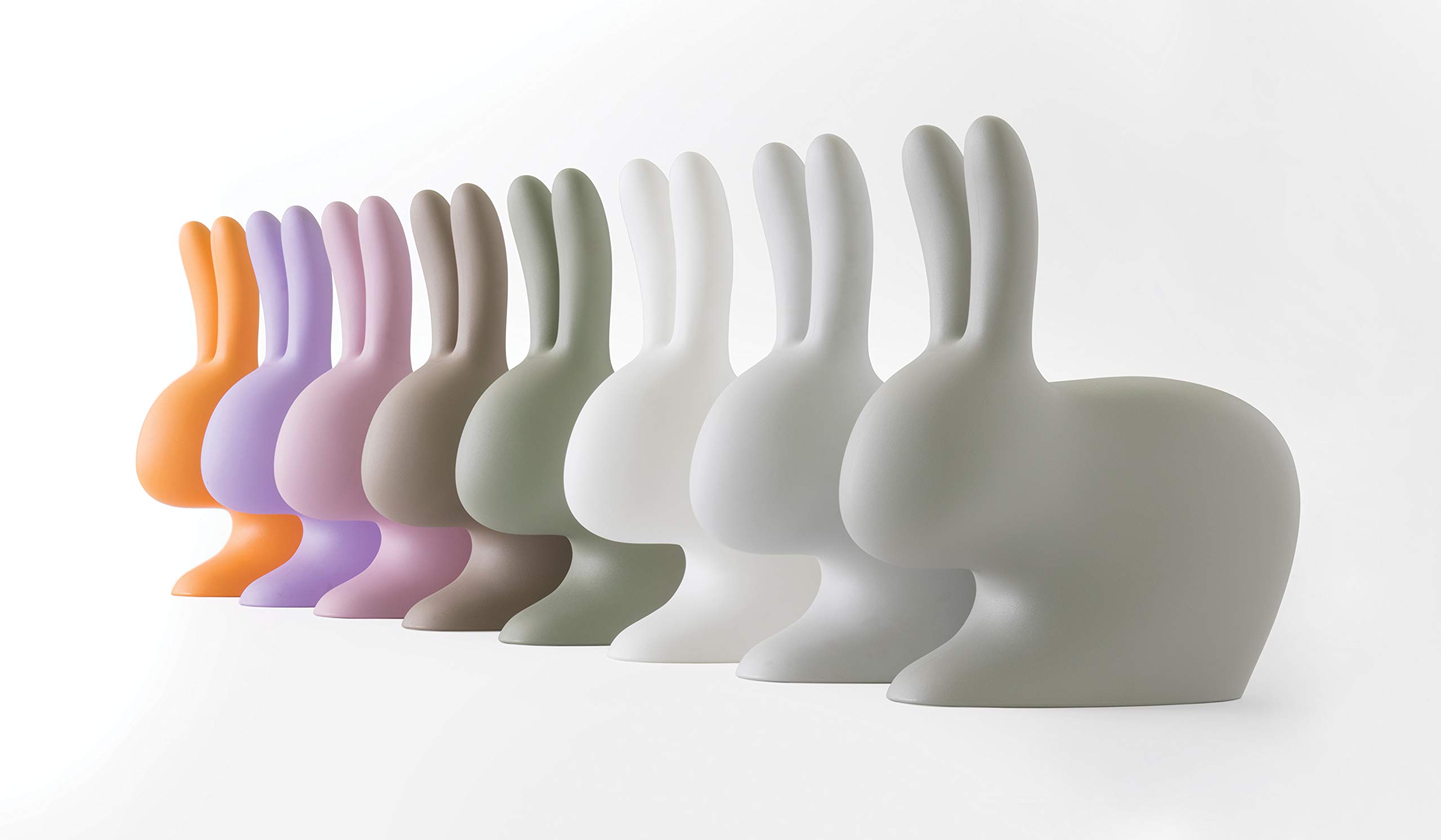 Qeeboo Rabbit Chair Baby by Stefano Giovannoni (Verde Balsamo)