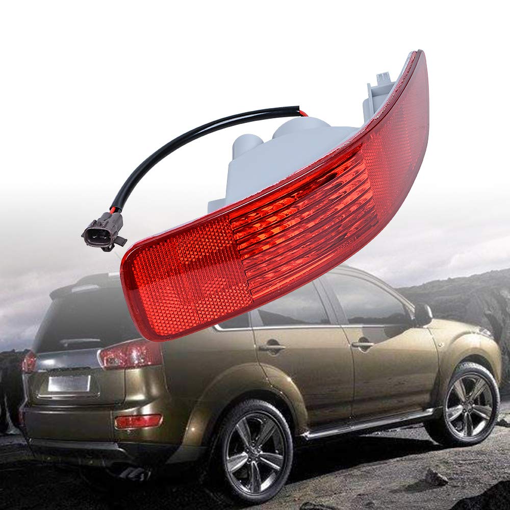 Astra Depot 1PC Right Rear Bumper Reflector Light Lamp Compatible with 2007-2012 Mitsubish Outlander Peugeot 4007 Citroën C-Crosser