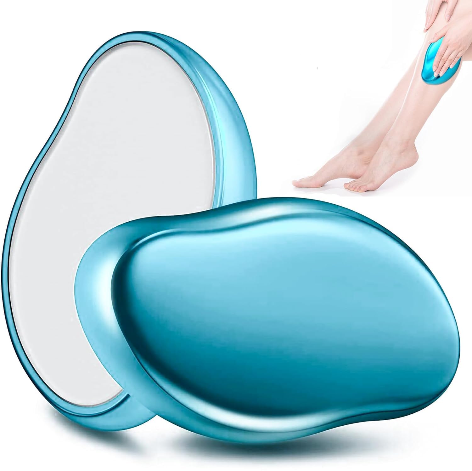 Adornments Crystal Hair Eraser for Women and Men,Reusable Crystal Hair Remover Stone Magic Painless Exfoliation Hair Remover Tool for Arams/Legs/Back Fast and Easy to Use-image-36