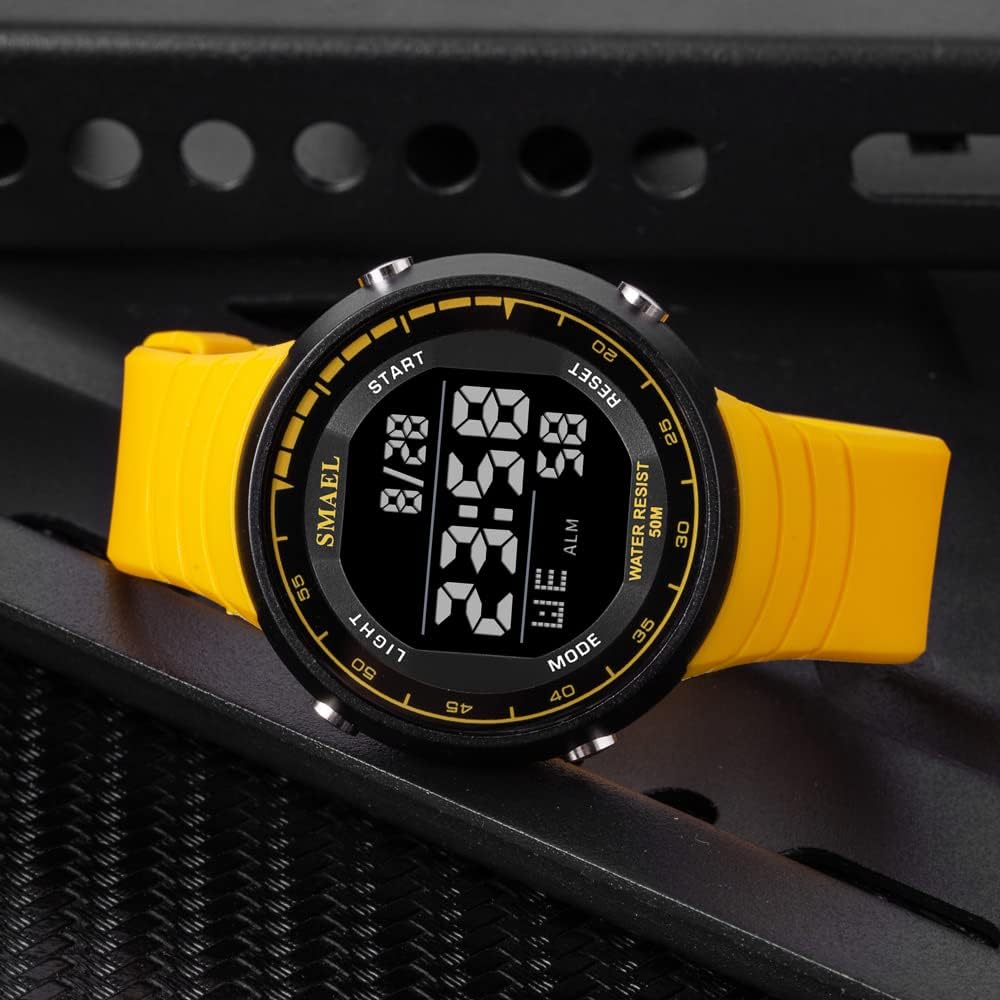 Miniatura 2 de SMAEL Relojes digitales de 164.0ft, impermeables, deportivos, cronómetro, reloj despertador, reloj automático, fecha 1925, reloj digital militar