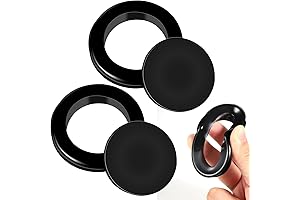 Patio Table Umbrella Hole Ring for Outdoors, 2-inch Black