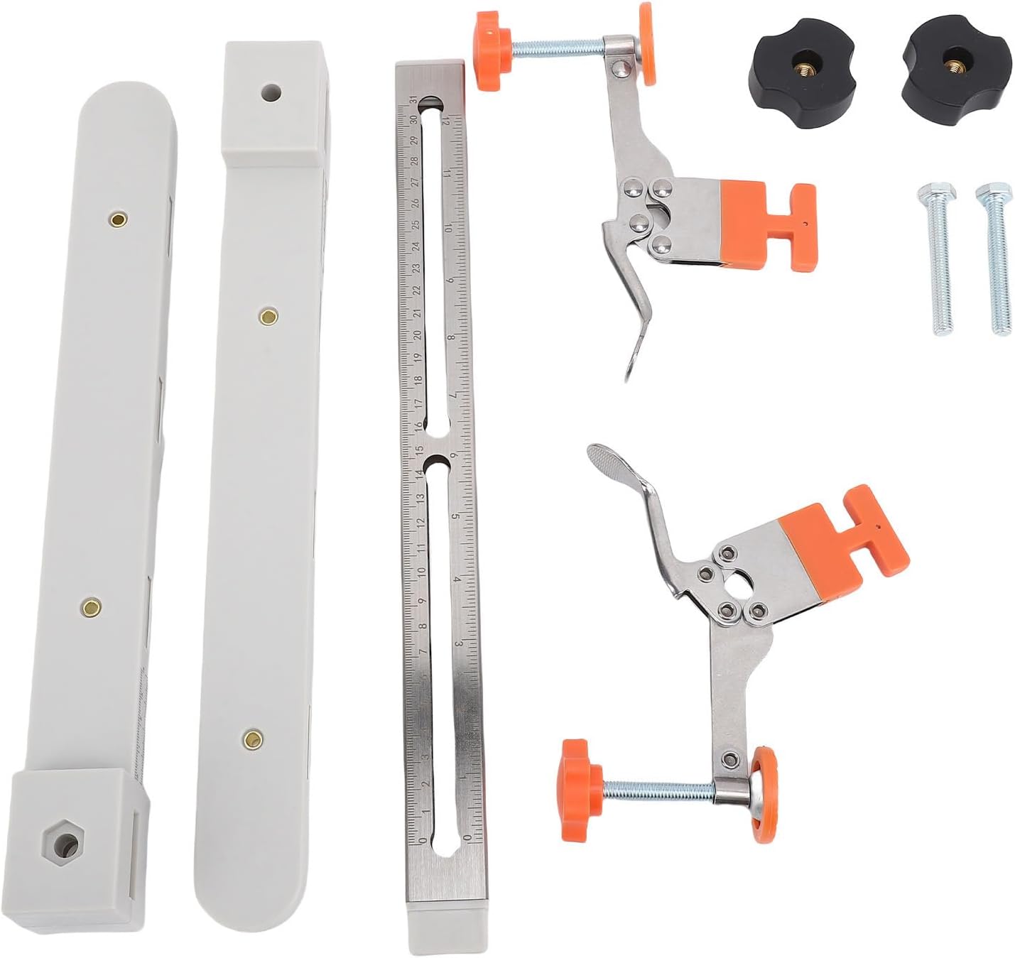 LiebeWH Drawer Slide Installation Jig Magnetic Mounting Rails with 2 Clamps Cabinet Hardware Jig Installation Assistant Tool