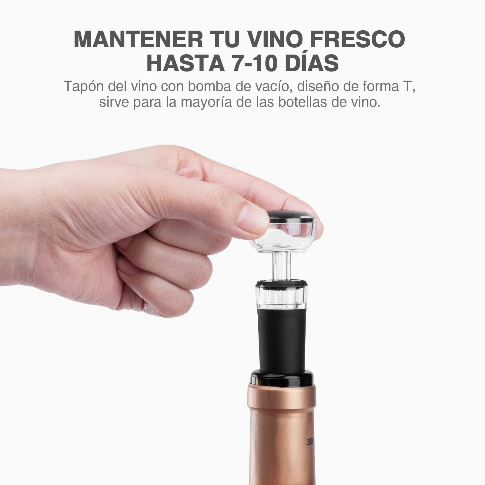 Cavatappi Elettrico per Vino Rosso - Apribottiglie con Taglierino, Tappo Sottovuoto e Accessori - 2 Set