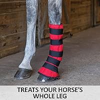 Vista 2 de Dura-Tech Envoltura de gel refrescante para patas y pezuñas para caballos Terapia de frío definitiva No necesita hielo Se adapta a la mayoría