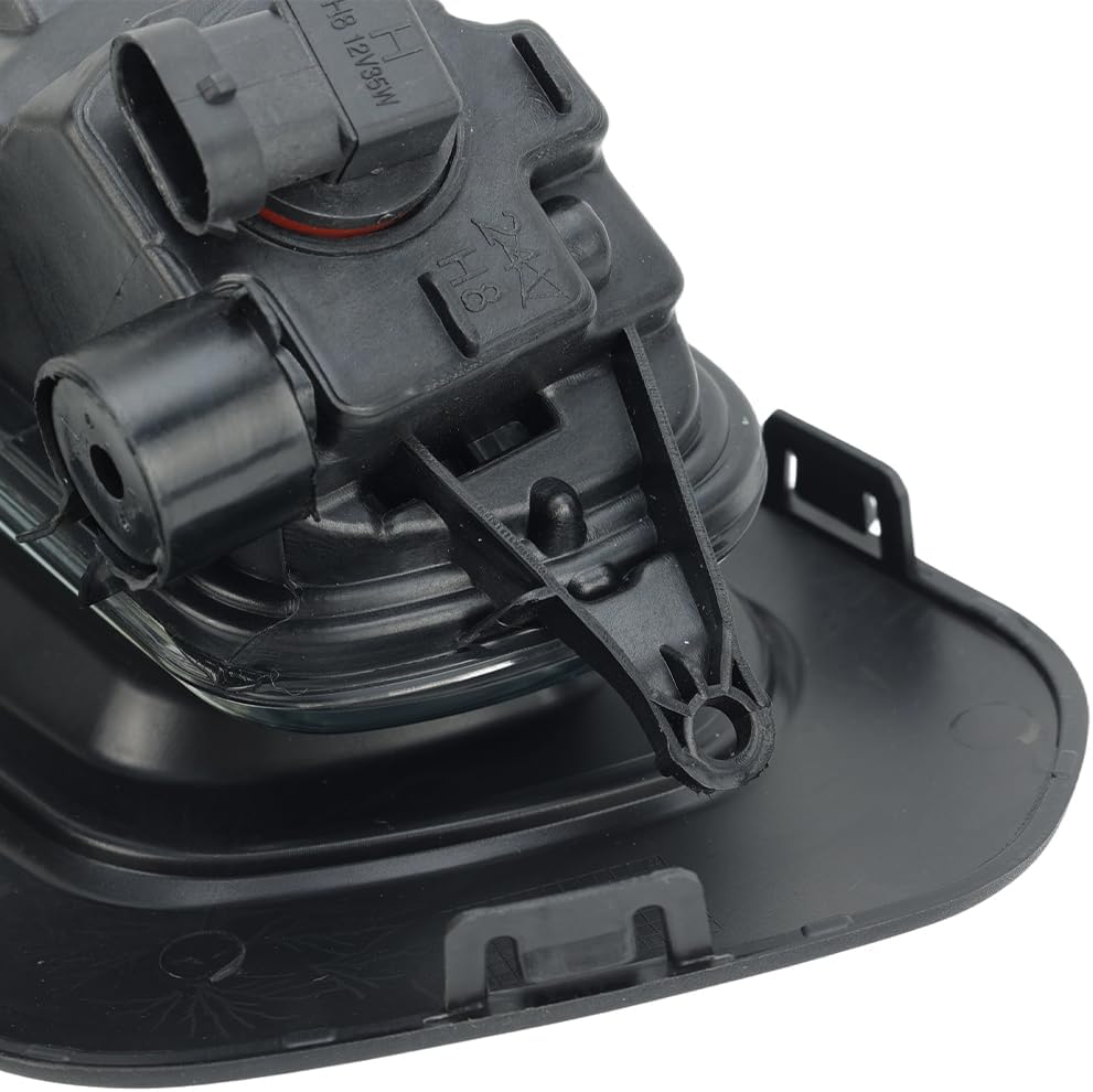 Pair Halogen Front Bumper Fog Light Assembly Compatible With Ford Transit 2020-2024 Driving Lamp W/Bezel Covers Bulbs & Wiring Switch Left & Right Side