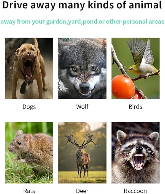Animal Repeller, Cat Repeller, Ultrasonic, Deer Repeller, Solar Charging, 32.8 ft 10 m, IP66 Waterproof, Dustproof, Pest Repellent, LED Powerful Flashlight, Infrared Sensor, Ultra Long Standby, Cat Repellent, Cat Repellent, Bird Repellent, Dog Repellent, Mouse Repellent, Garden, Farm, Parking Lot, Park, Orchard, Japanese Instruction Manual Included English Language Not