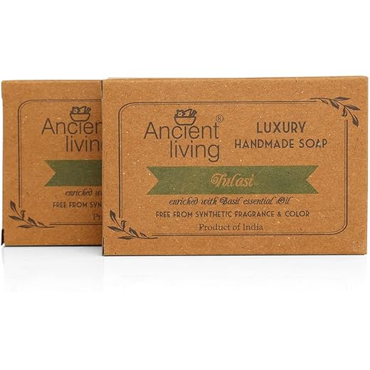 Ancient Living Tulasi Soap - Rejuvenating 100gm x 2 Pack