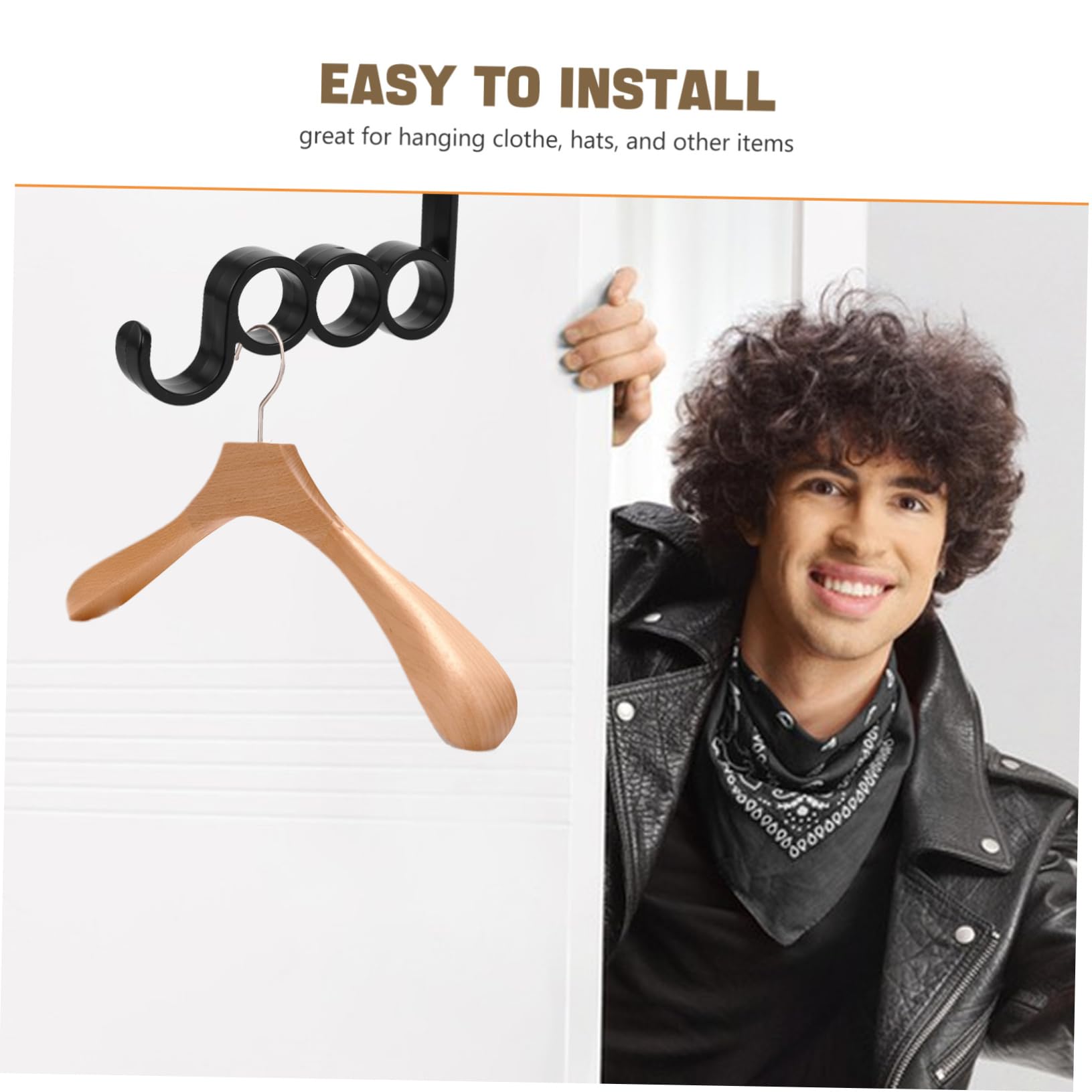 10 Ganchos de Plástico para Puerta, Colgador para Ropa y Toallas, sin Taladro, Estilo Moderno, para Baño y Dormitorio