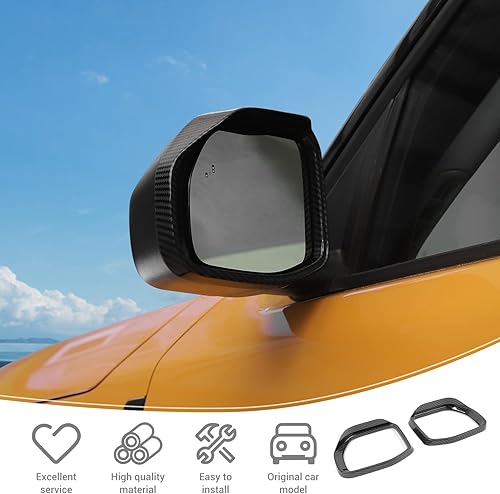 Miniatura 4 de Cubierta protectora de cejas para espejo lateral Bronco Sport para espejo lateral compatible con Ford Bronco Sport 2021 2022 2023, accesorios