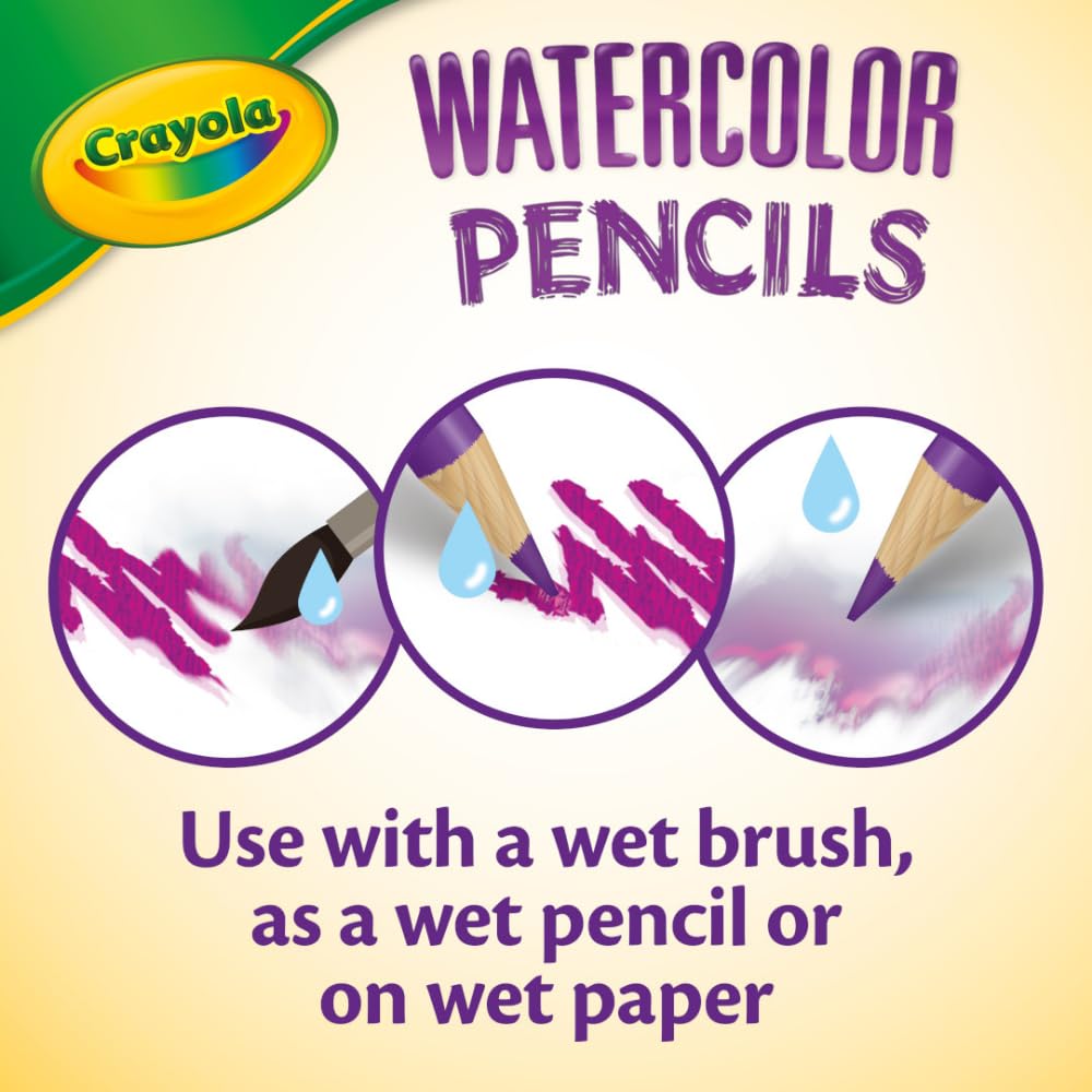 CRAYOLA Classpack Aquarellstifte, 240 Karat, je 20 Stück in 12 Farben, ideal für Klassenzimmer, Bildung, Kunstwerkzeuge