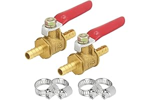 2-Pack 1/4" Gas Shut Off Ball Valve with Handle Pipe Fittings