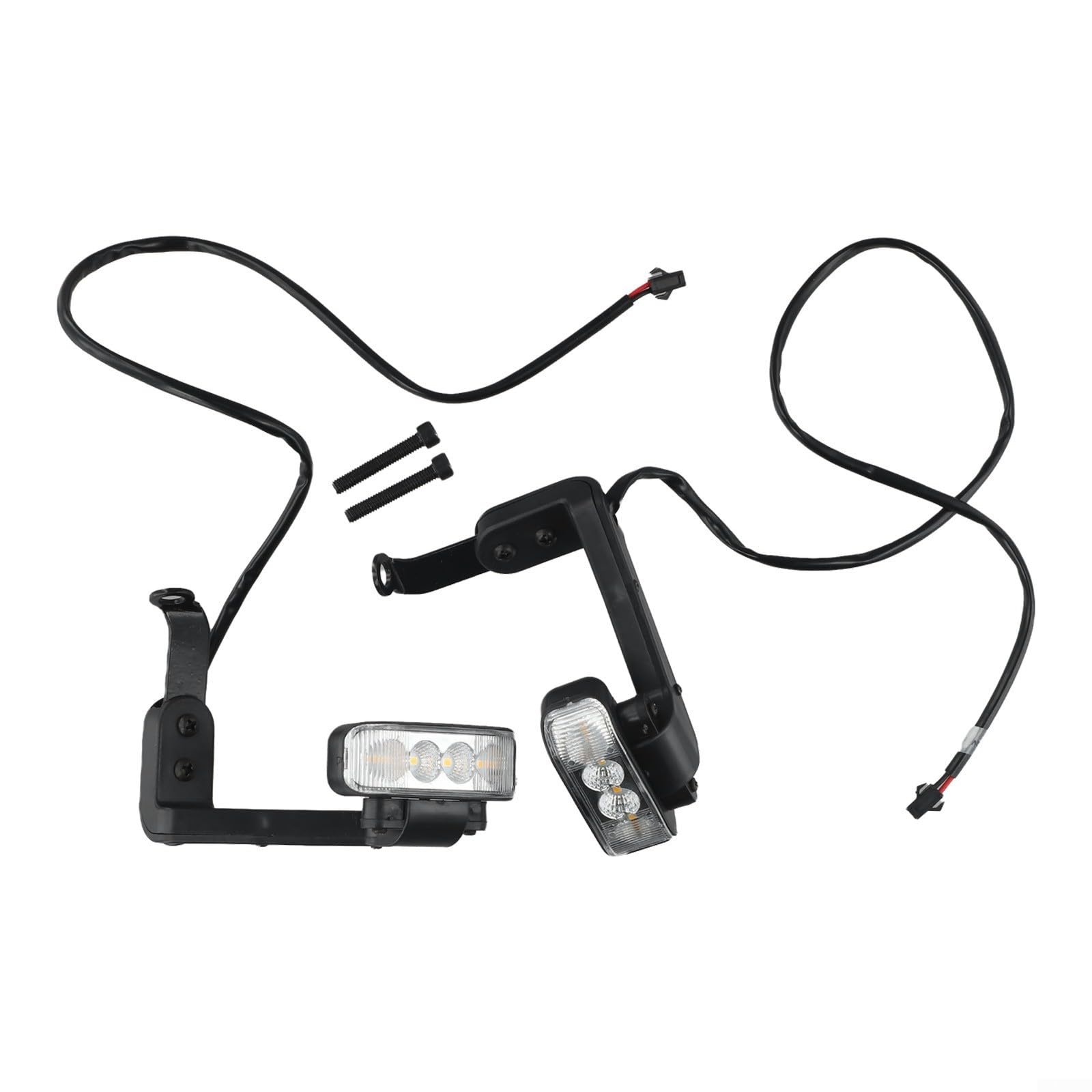 LED Turn Signal Lights for Electric 12/48/60/72V - Black ABS Retrofit Front Rear Left Right Indicator Lamp Compatible with for E-Bike Cycling Components(48/60/72V)