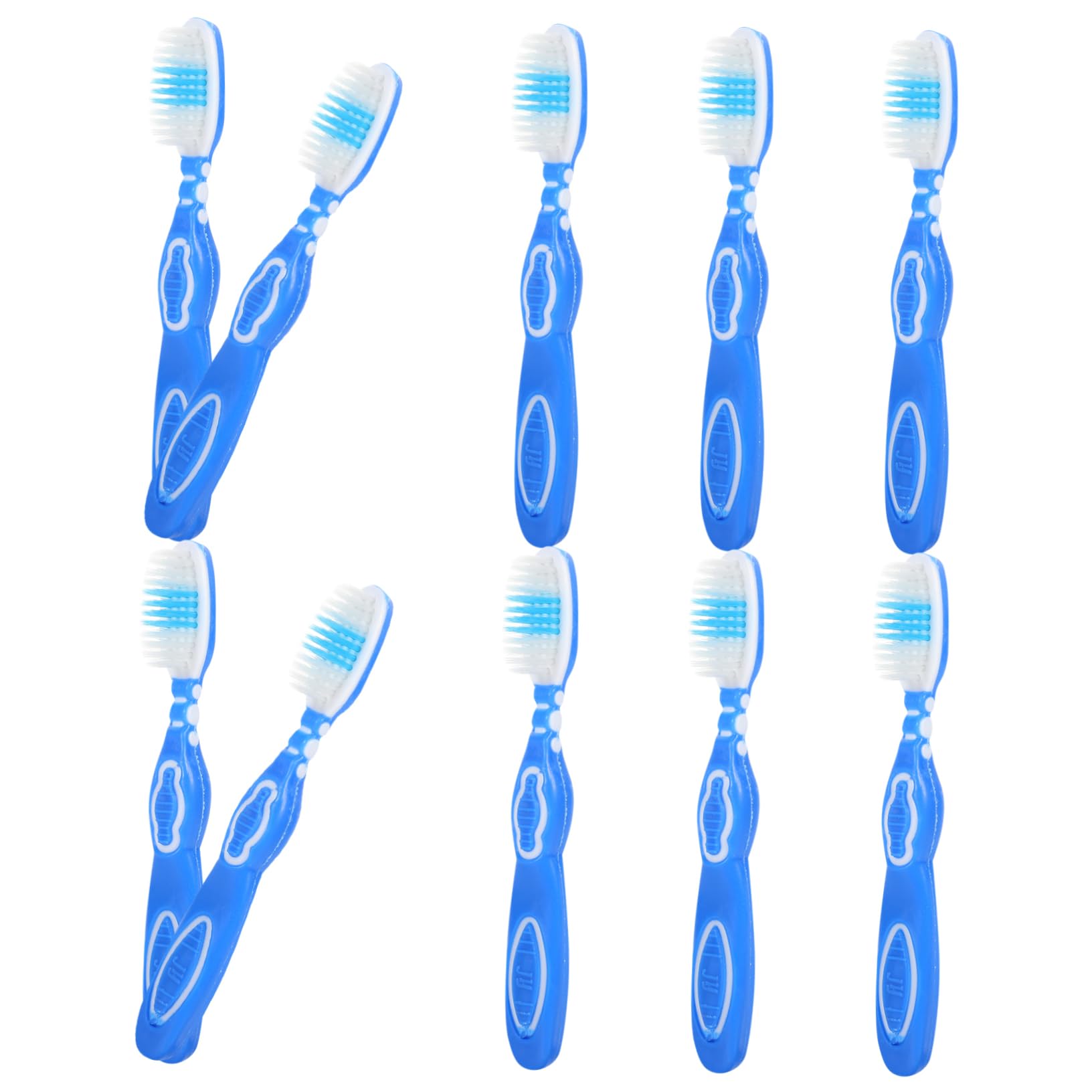 Healeved 50pezzi Spazzolini Da Denti Corti Con Manico Morbido Spazzolini Portatili Per Ambienti Speciali Per Prigioni e Viaggi Design Compatto e Sicuro