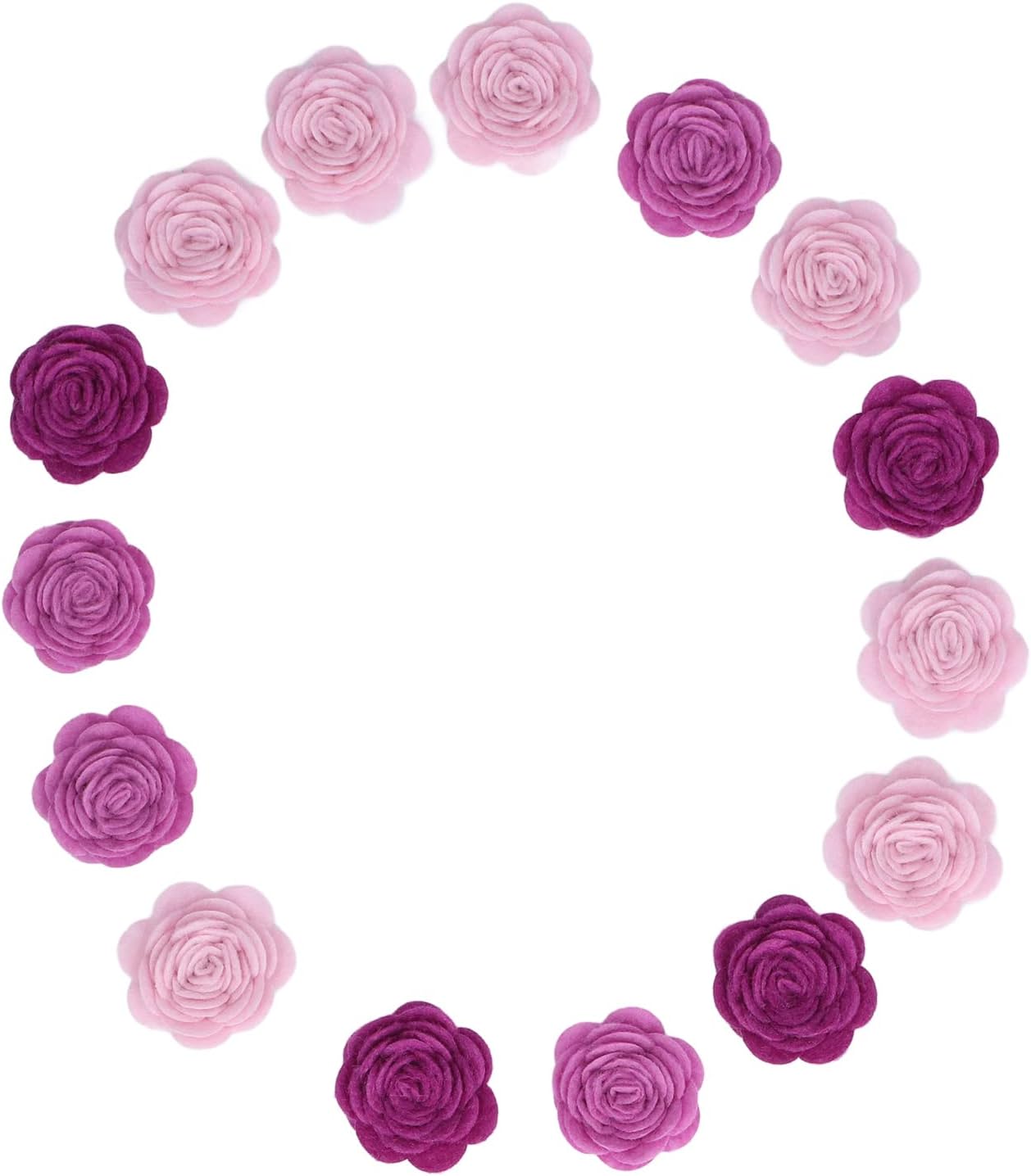 人工バラの花 ヘアアクセサリー用の美しい色の退色に強いブティックバラの花の装飾を簡単に貼り付ける 紫のグラデーション 花 観葉植物 フラワーギフト