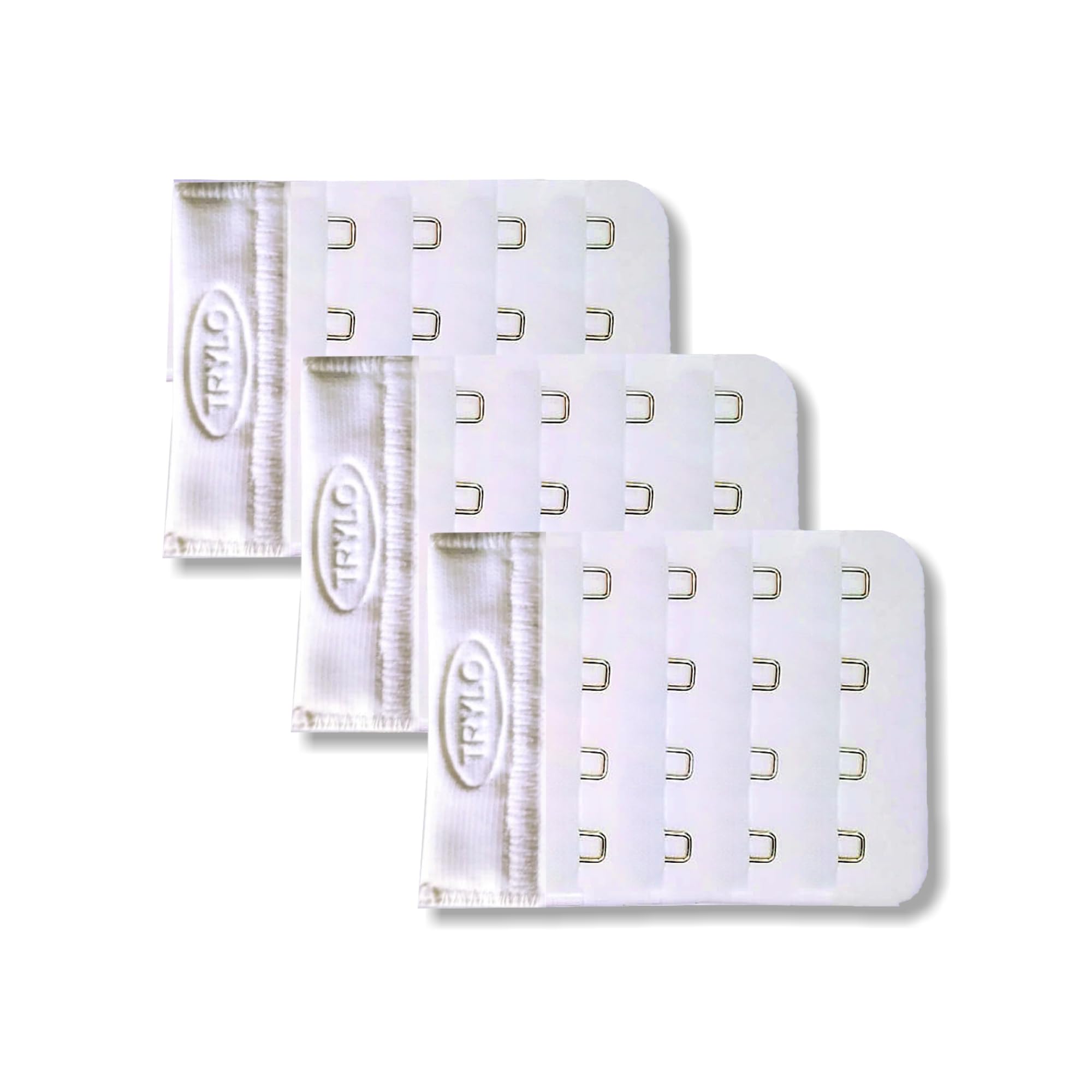 trylo WOMEN SOFT AND COMFORTABLE 4 X 4 BRA HOOK EXTENDER COMBO PACK OF - 3 (FREE SIZE)-picture-12