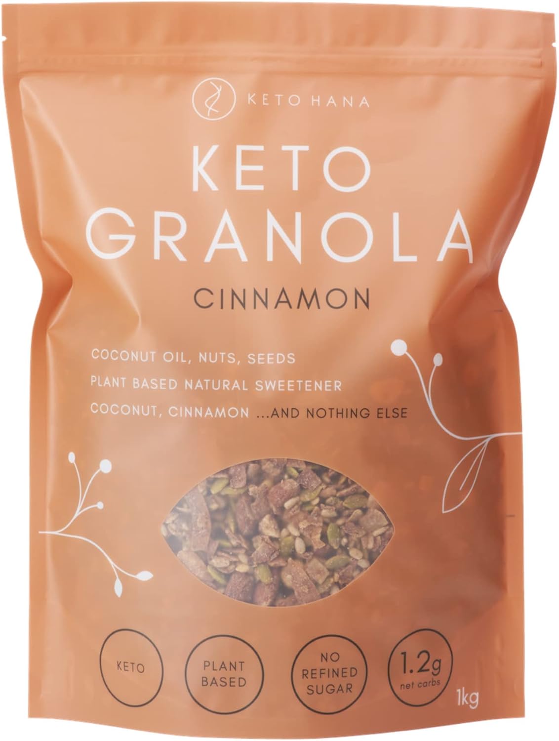 Keto Hana Cinnamon Keto Granola Keto Diet Vegan Grain Free Dairy Free