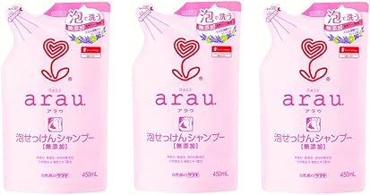 【まとめ買い】サラヤ arau. アラウ 泡せっけんシャンプー 詰替用 450ml × 3個