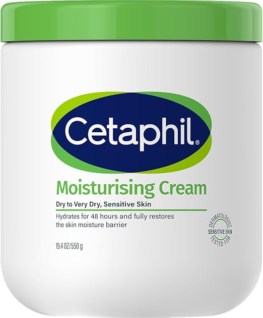 CETAPHIL Moisturising Cream 550g, Hydrating Moisturiser For Dry To Very Dry, Sensitive Skin, Body Cream Completely Restores Skin Barrier In 1 Week, Fragrance Free, Dermatologist Tested : Amazon.com.au: Beauty