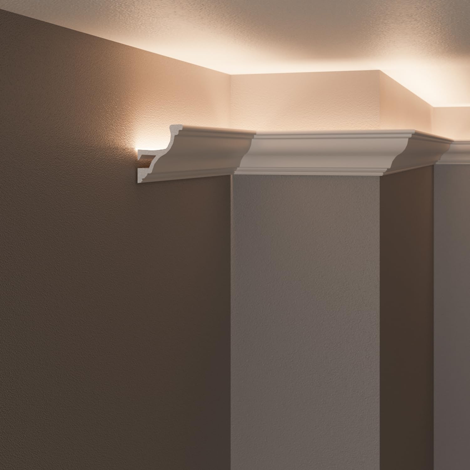 Corniche LED Mstyle 8m Blanc – Pour Plafond Flexible Et Résistant