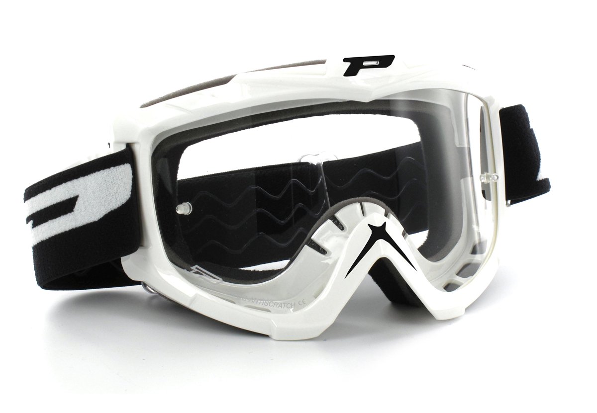 Progrip Lunettes World Motocross, Blanc, Talle Unique