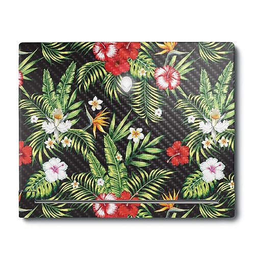 Image of MightySkins Carbon Fiber Skin Compatible With Alienware X16 R1 (2023) Full Wrap Kit - Dark Hibiscus | Protective, Durable Textured Carbon Fiber Finish | Easy To Apply & Change Styles | Made in the USA