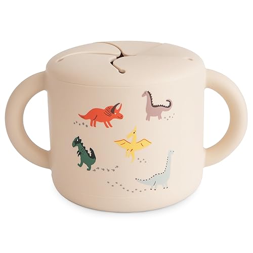 Miniatura 26 de mushie x Bluey Taza para merienda de silicona | Contenedor de alimentos a prueba de derrames para niños pequeños y bebés (Bluey Sage)