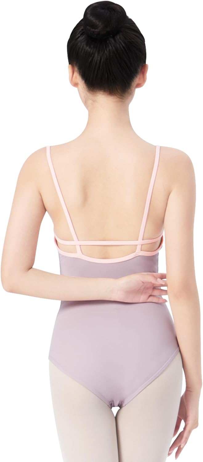 Women's Camisole Ballet Dance Leotards for Adult Gymnastics Bodysuit with Lining - Image 2