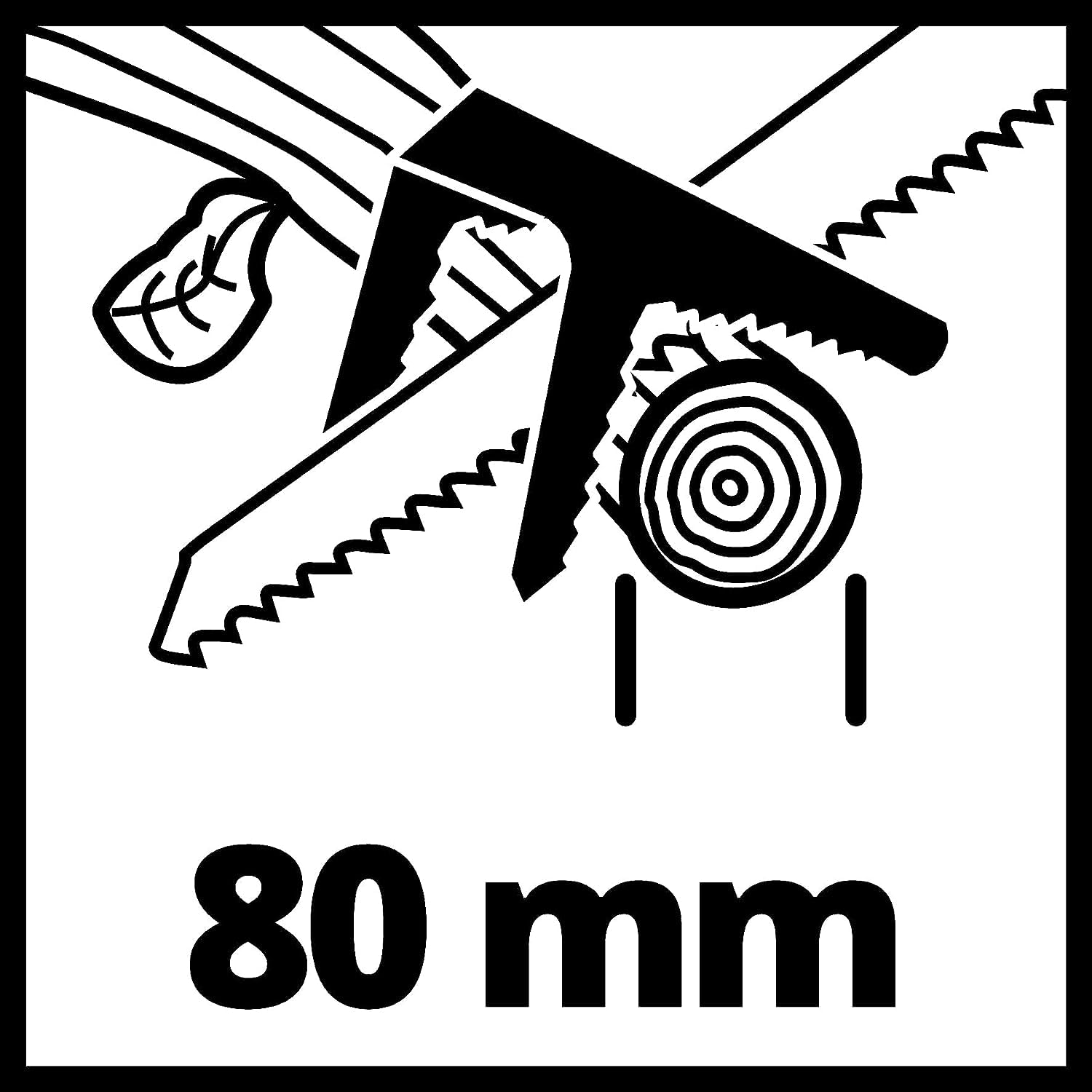 Einhell Scie à élaguer sans fil GE-GS 18/150 Li-Solo